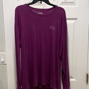 PINK Victoria's Secret Purple Long Sleeve Tee